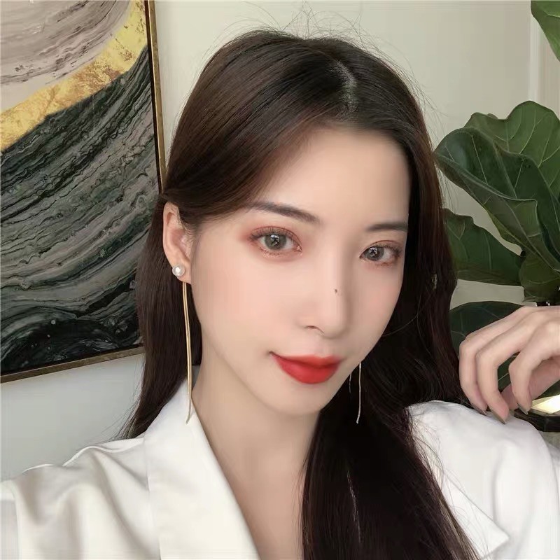 bông tai dây dài cá tính , khuyên tai phong cách