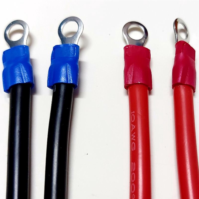 Dây điện Silicone 10AWG chống cháy chịu nhiệt siêu mềm sẵn cose chịu tải 50A dây câu nối acquy RC