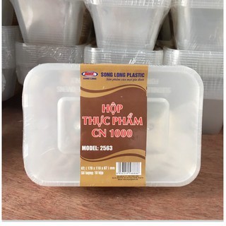 set 10 hộp nhựa làm thạch, đựng thực phẩm mỏng SongLong có thể dùng lại