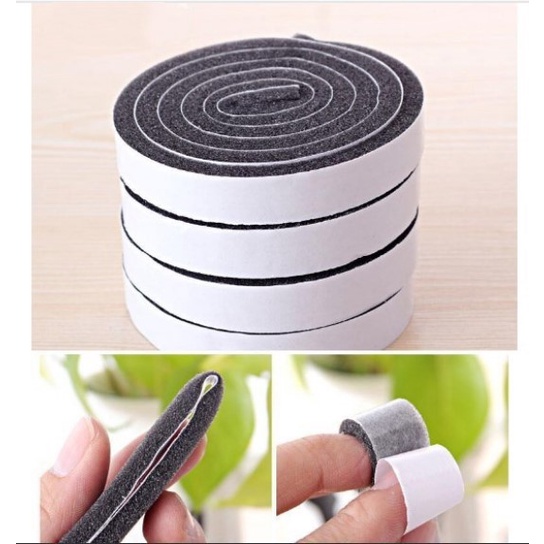 COMBO 4 CUỘN Gioăng cửa, Ron cửa cách âm chống nhiệt, ngăn bụi bẩn côn trùng, phấn hoa, chống gió, chống ồn hiệu quả