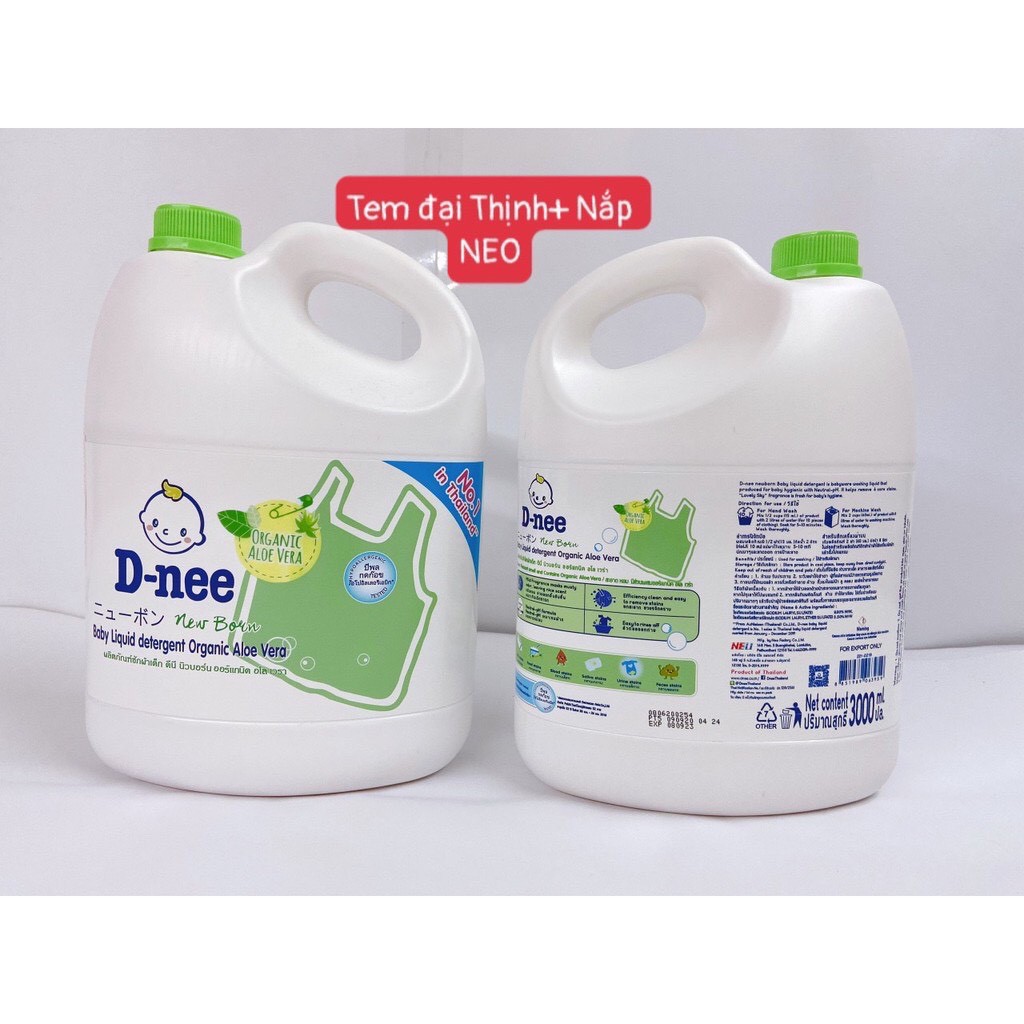 Nước giặt dnee Thái Lan 3000ml ⚡FULL MÀU⚡ nước giặt quần áo đủ 5 màu xanh dương, tím, xanh lá, hồng , trắng