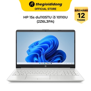 Laptop hp 15s du1105tu i3 10110u/4gb/256gb/15.6"/win11//bạc - hàng chính hãng