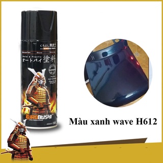 Samurai H612 _ Chai sơn xịt sơn xe máy Samurai H612 màu xanh nhớt Wave Honda _ Honda wave Green samurai