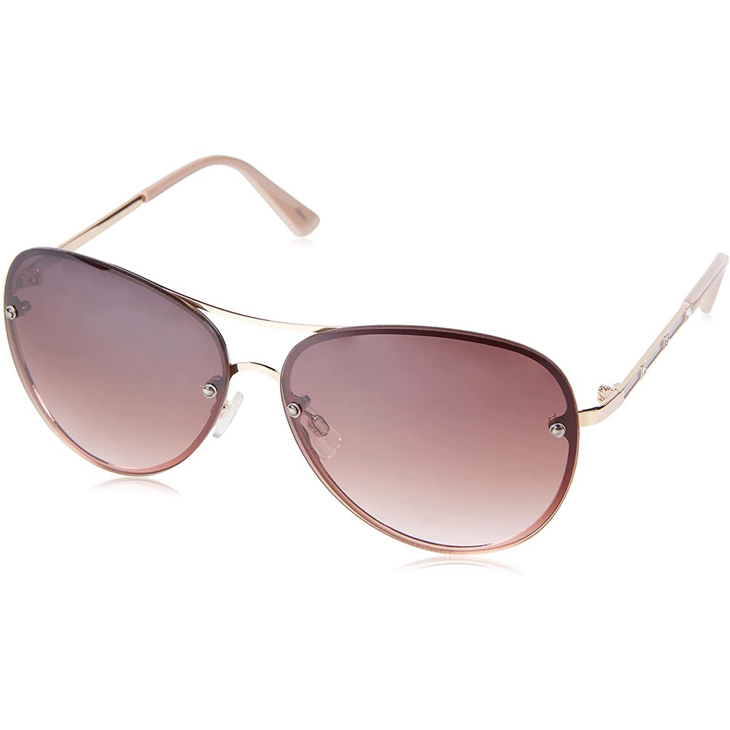 KÍNH MÁT NỮ Tahari Women's Th651 Rhinestone Metal 100% Uv Protective Aviator Sunglasses