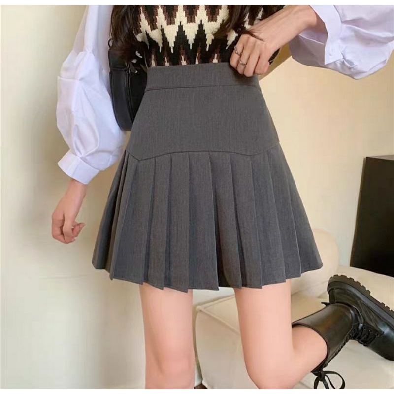 Chân Váy Xếp Ly ❤️ Chân Váy Xếp Ly Phong Cách Hàn Quốc❤️ Đủ Màu Đen,Nâu,Ghi