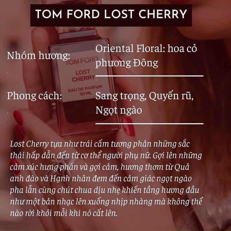 Nước hoa Tomford Lost Cherry - Soleil Blanc - Rose Prick - Black Orchild