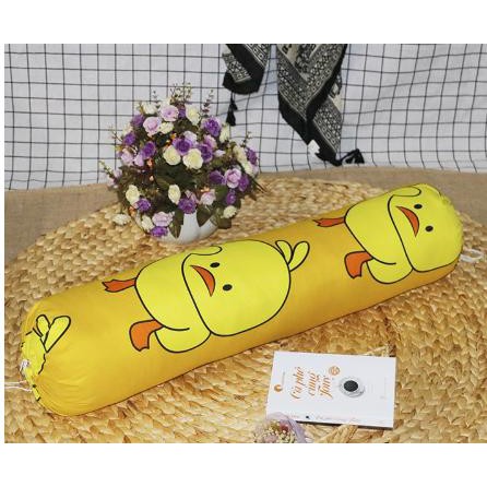 Vỏ gối ôm cotton poly 35x100cm,rẻ nhất tp hcm,được chọn mẫu-vịt vàng