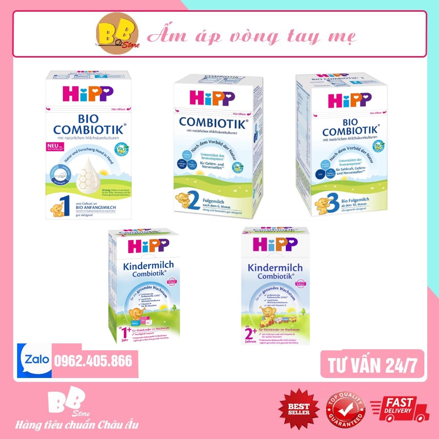 Sữa HIPP COMBIOTIK nội địa Đ.ức 600g đủ bi ll