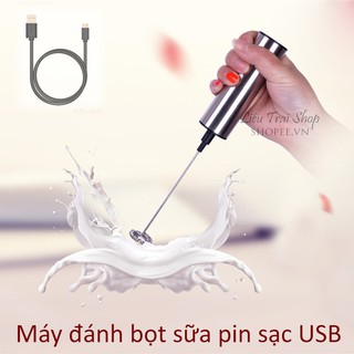 Máy đánh sữa tạo bọt sữa mini cầm tay sạc USB máy đánh trứng mini là cà phê trứng Milk frother