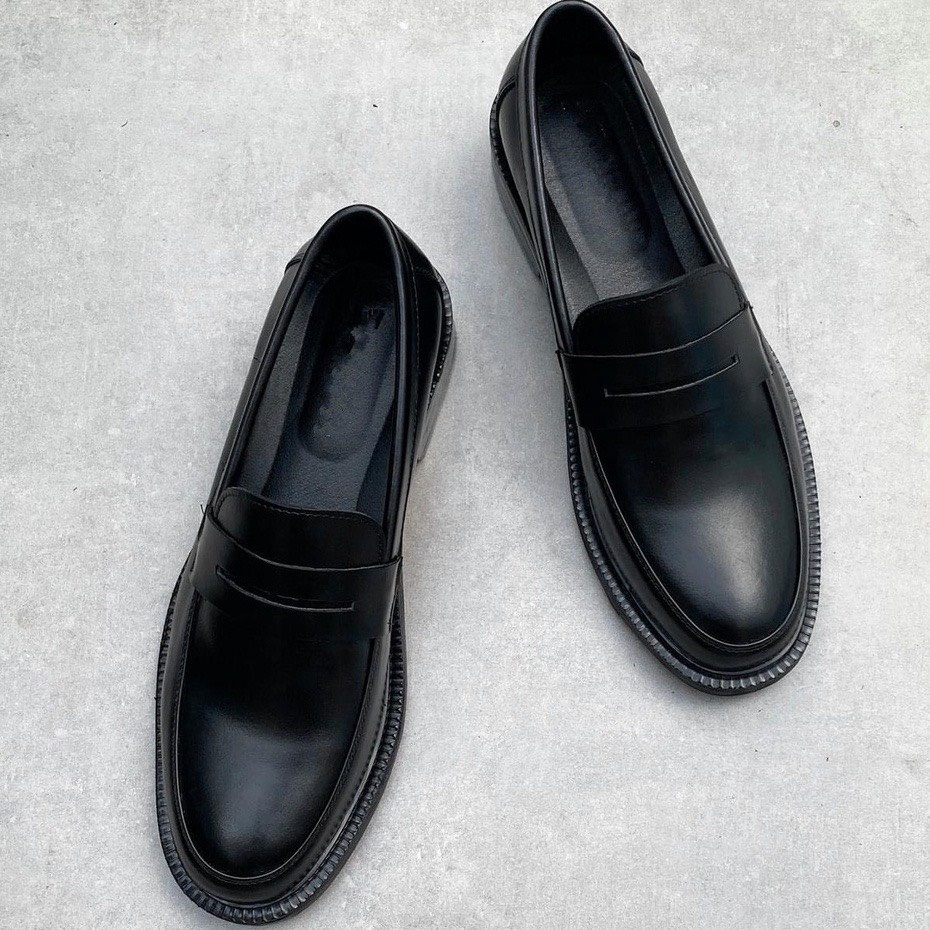 Chunky Loafer hoạ tiết Penny , giày lười nam da bò
