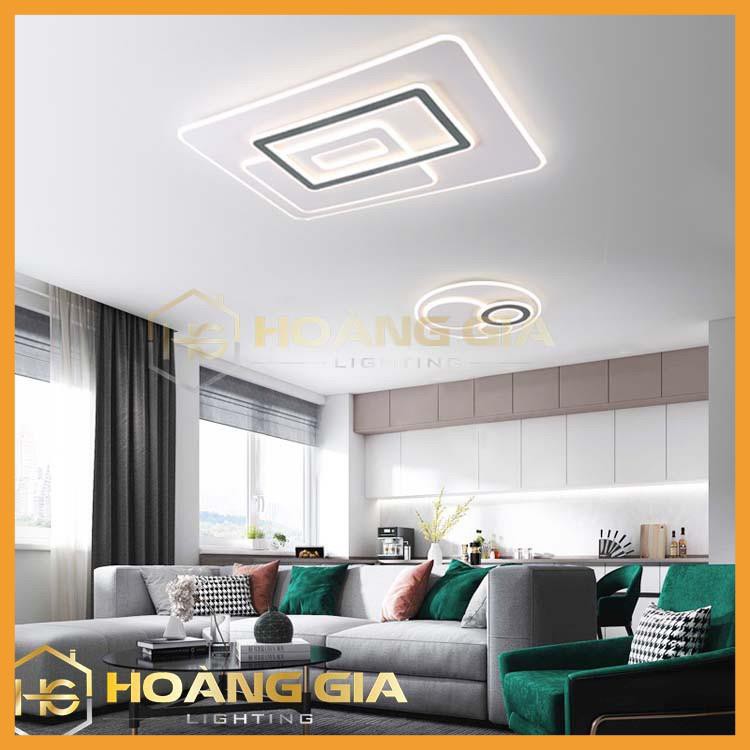 Đèn Ốp Trần, Phòng khách, Đèn  LED Ốp Trần Hình Chữ Nhật  ST LCN830, Có điều khiển chiết áp- Bảo Hành 12 Tháng