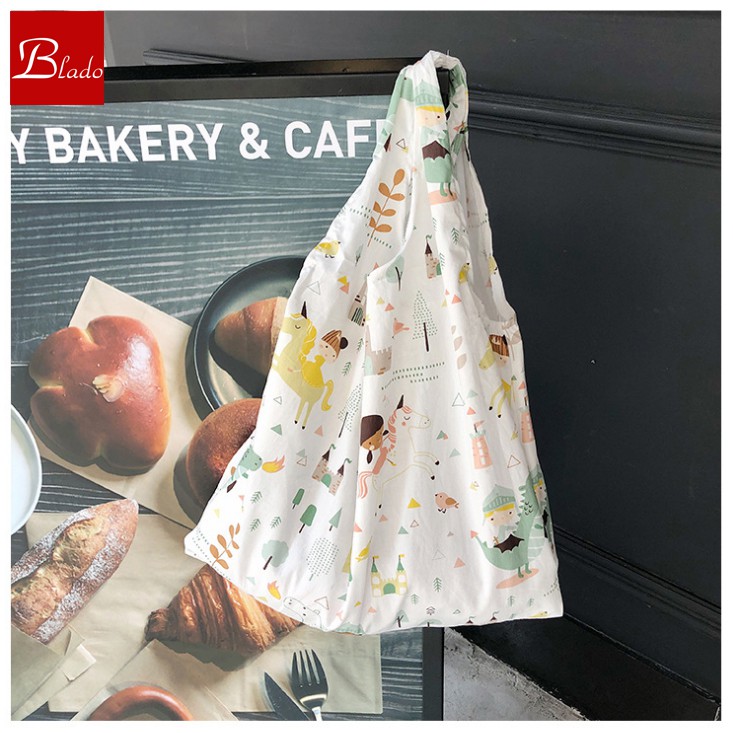 Túi vải họa tiết dễ thương TD035