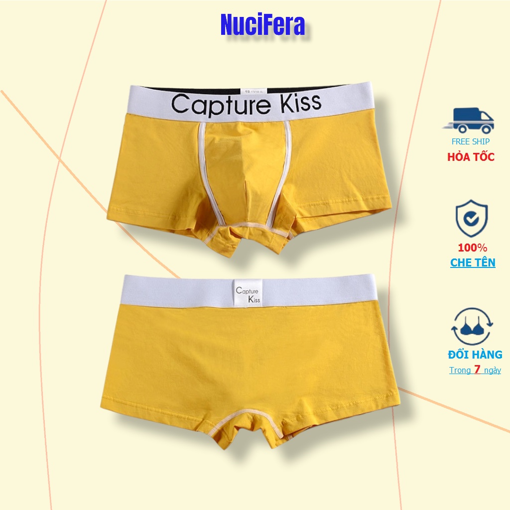 Quần lót nam boxer cao cấp NuciFera sịp đùi nam Capture natural