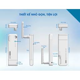 Bộ thu Wifi chuẩn N Totolink N150UA 150Mbps 1 ANTEN