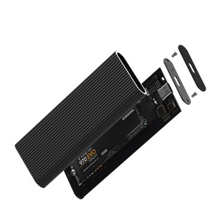 Blueendless Portable Enclosure Support Pcie Nvme/Ngff M.2 M Key/B&M Key Ssd Type C 3.1 Solid Disk Cooling(M280F)