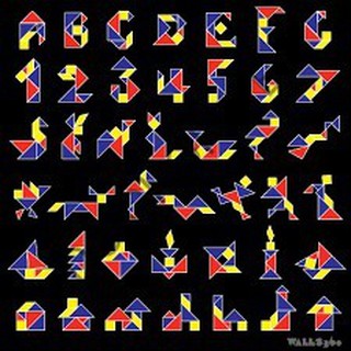 Đồ chơi ghép trí uẩn tangram size lớn cho bé