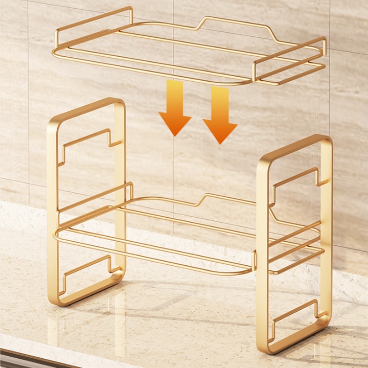 Kệ 2 Tầng Đựng Ly Tách trang trí đẹp mắt nhà cửa G&B Decor ❤️ Hanrui Offical❤️