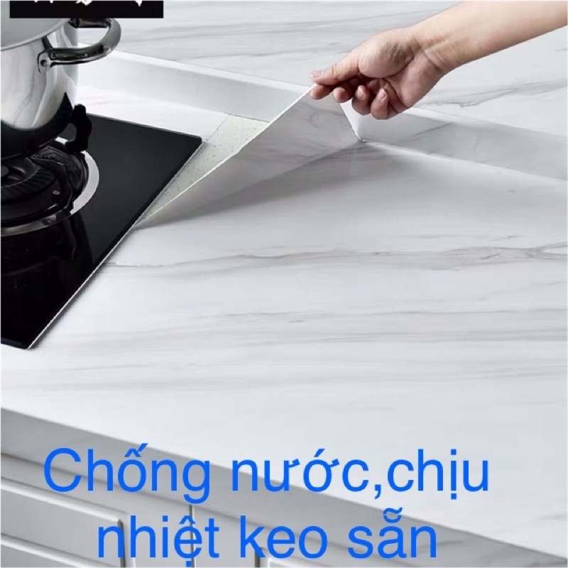 [Mã 99LIFESALE1 giảm 10% đơn 50k] 5M giấy dán tường nhà bếp nhà tắm mẫu mới keo sẵn khổ 60 cm