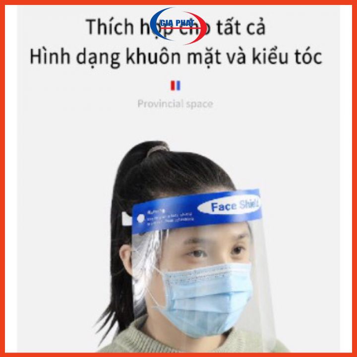 Kính chắn chống giọt bắn che kín mặt Faceshield trong suốt cho trẻ em, người lớn