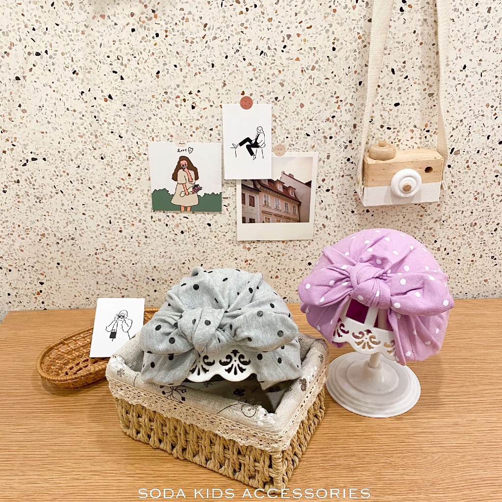 [Chính hãng] Băng đô mũ nơ cho bé gái 4 (Ảnh thật)