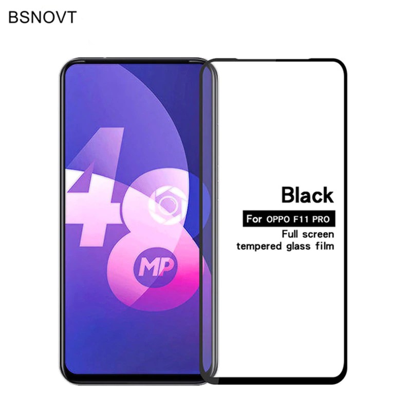 Miếng Dán Kính Cường Lực Full Màn 9D Cho Oppo F11 Pro - Đen