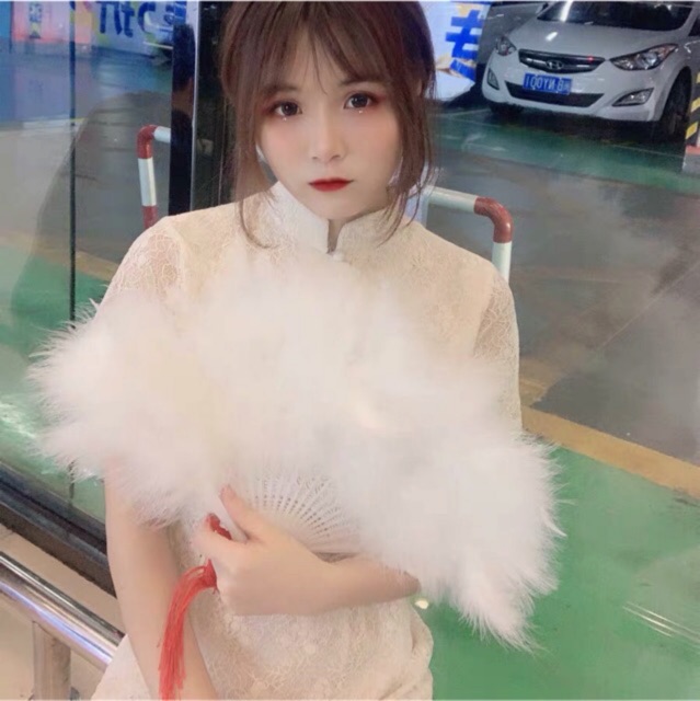 [VIDEO-ẢNH THẬT] Quạt lông vũ trắng dày mềm mịn | BigBuy360 - bigbuy360.vn