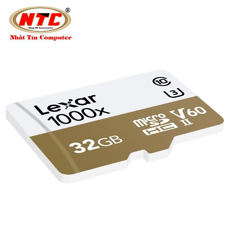 Nơi✉Thẻ nhớ microSDHC Lexar Professional 32GB 1000x UHS-II U3 V60 Read 150MB/s / Write 75MB/s (Trắng) - Không box