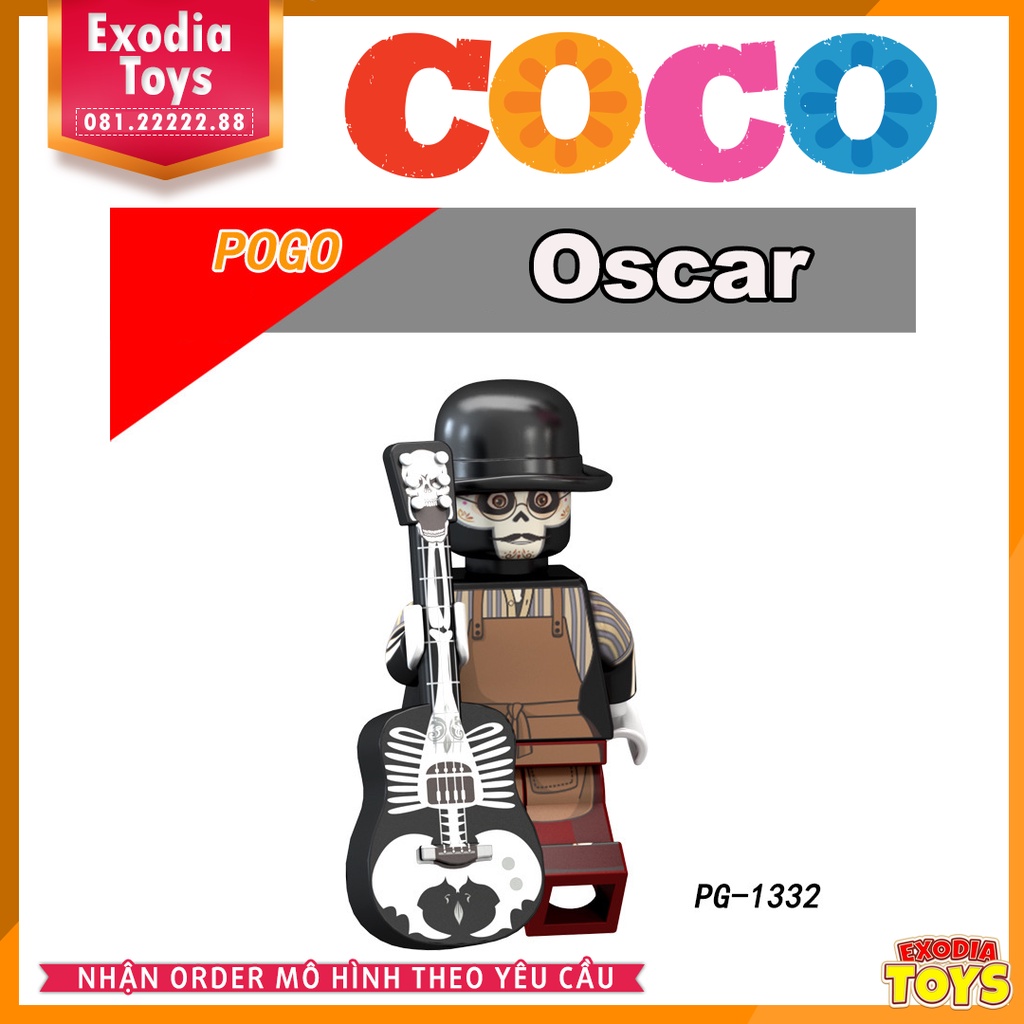 Xếp hình Minifigure nhân vật phim hoạt hình Coco Hội Ngộ Diệu Kỳ - Đồ Chơi Lắp Ghép Sáng Tạo - POGO 8138