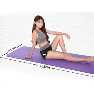Thảm Tập Yoga/Gym Chống Trượt Dày 8mm Chất Liệu TPE Cao Cấp, Chống Trượt, Chống Thấm Nước-Màu Xanh