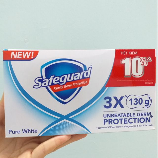 Set xà bông cục Safeguard 130g (3 cục)