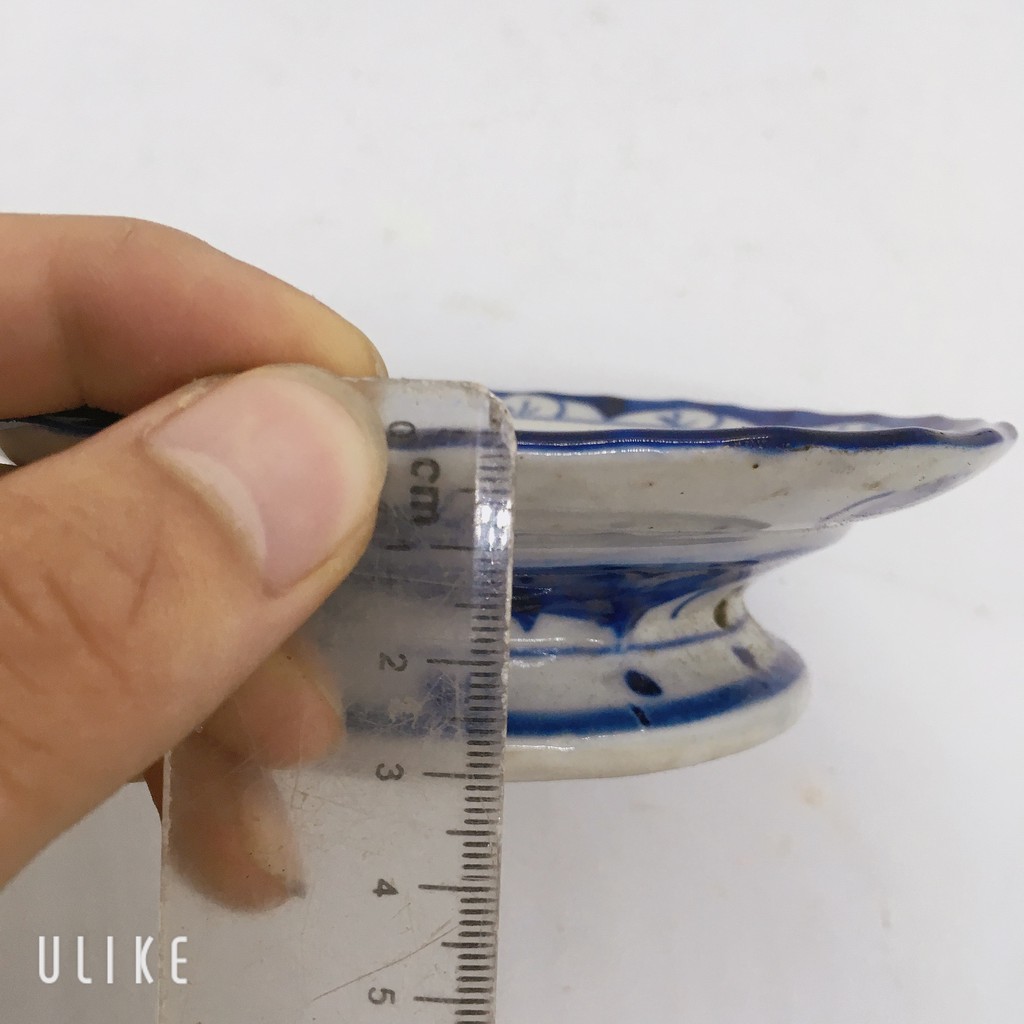 Giá gốc Dụng cụ trang trí nến,đế nến hình lá hoa sen bằng gốm cao cấp Đức Tín