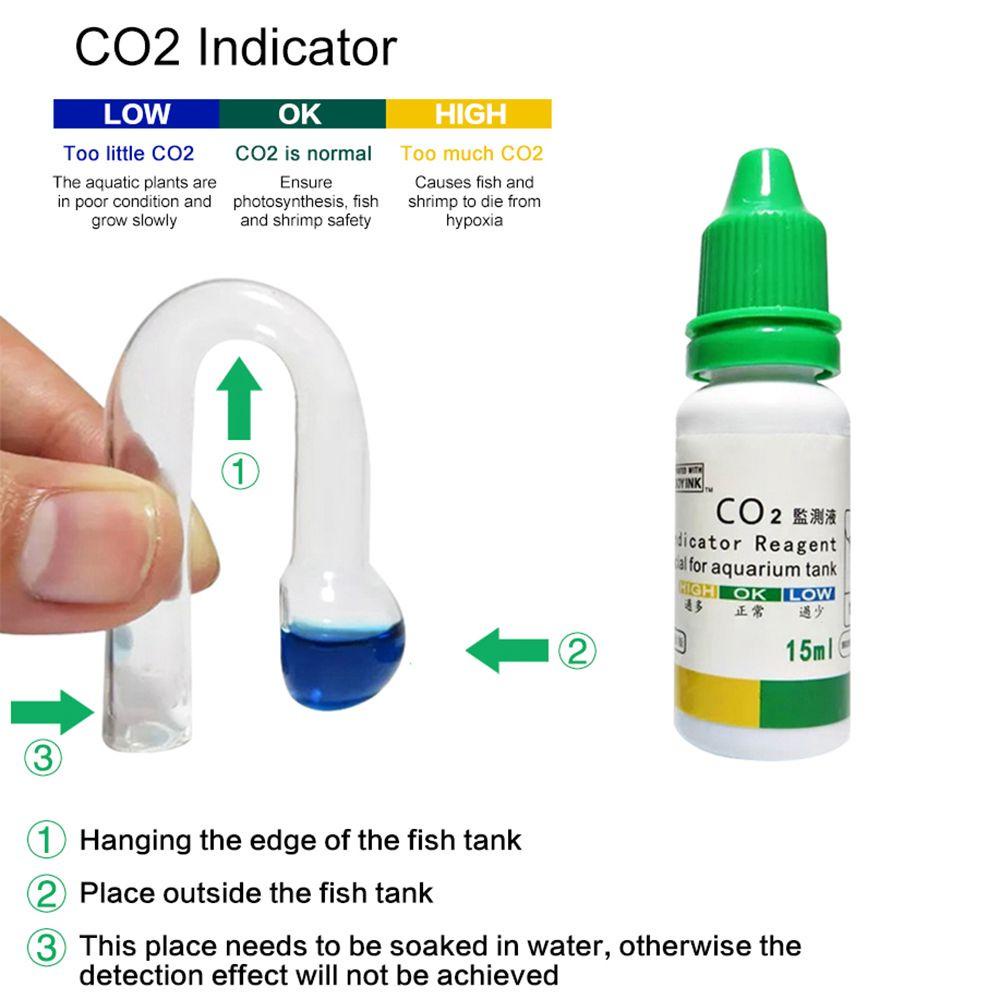 Bộ khuếch tán co2 dalton máy kiểm tra cỏ màn hình bể cá chỉ báo co2 cho cây thủy sinh máy kiểm tra giọt thủy tinh