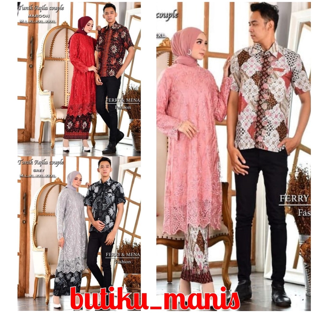 Áo sơ mi in chữ thiết kế sang trọng cho cặp đôi tuổi teen Áo sơ mi Javanese / Gamis Tille / Javanese hiện đại