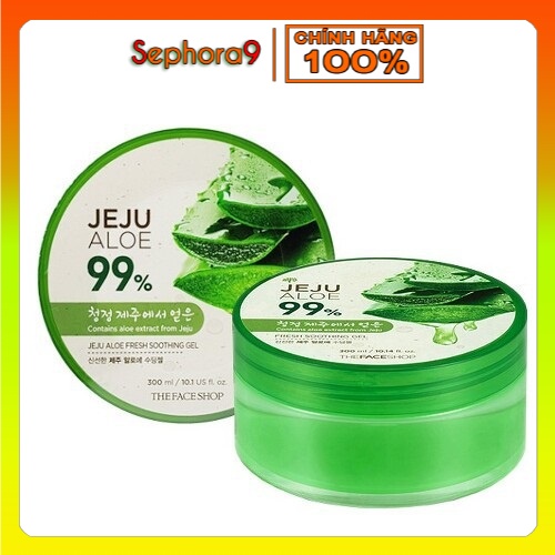Gel dưỡng da The Face Shop Jeju Aloe Fresh Soothing 95% TFS lô hội làm mát da 300ml