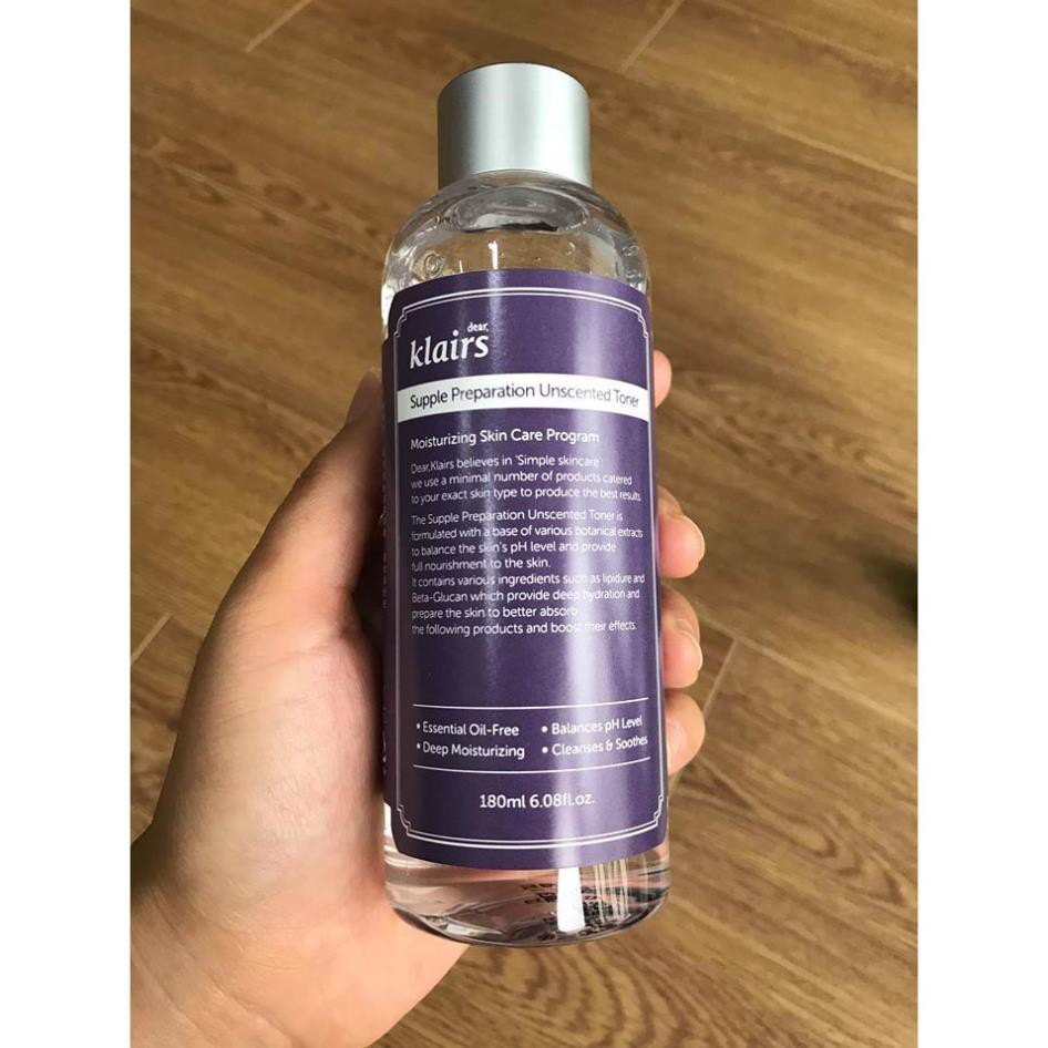 Nước Hoa Hồng Cân Bằng Da Klairs Toner-Klairs Supple Preparation Toner 180ML | Hàng Chính Hãng | BigBuy360 - bigbuy360.vn