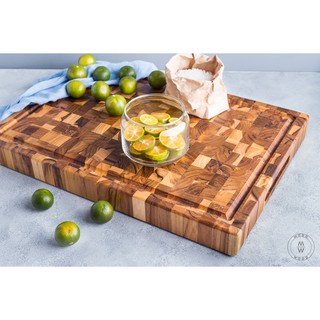 Thớt gỗ chef pro - gỗ teak 28x40x3.8cm modo wood - dụng cụ nhà bếp