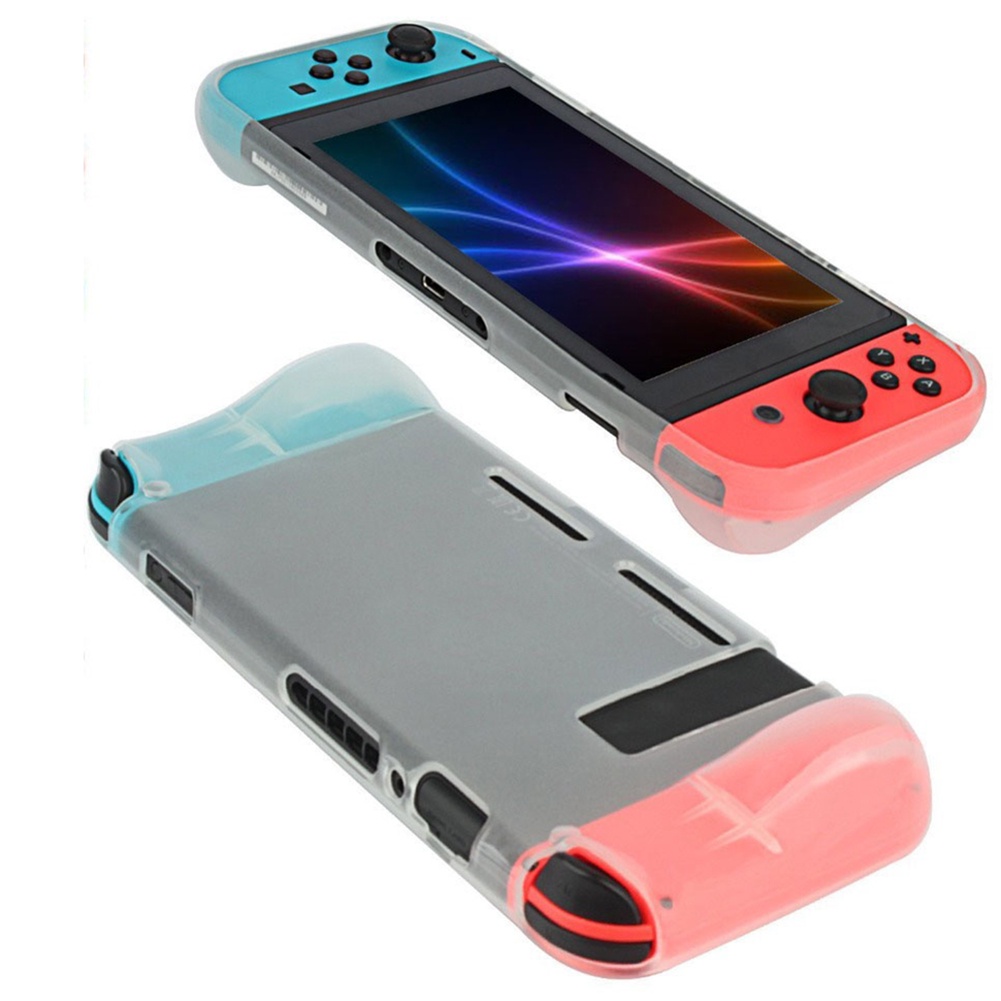 Ốp bảo vệ bằng TPU mềm trong suốt chống in dấu vân tay cho Nintendo Switch