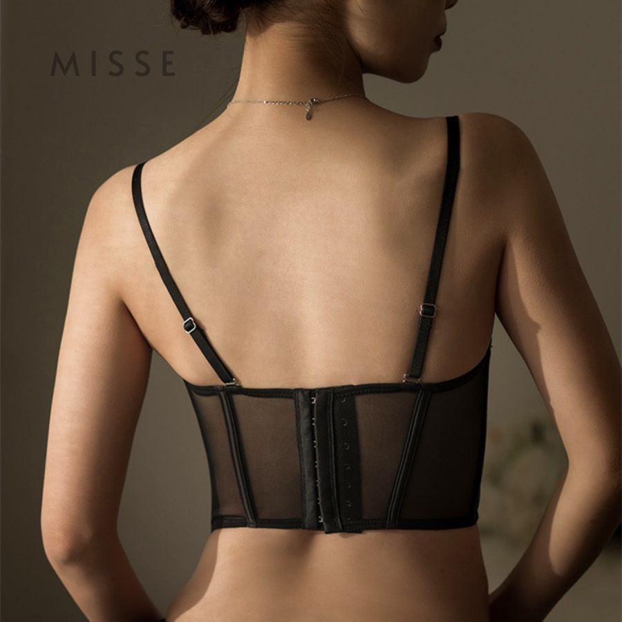 Áo corset có gọng, mút mỏng, kiểu dáng trơn basic đơn giản, sexy gợi cảm MISSE CORSET01 | BigBuy360 - bigbuy360.vn