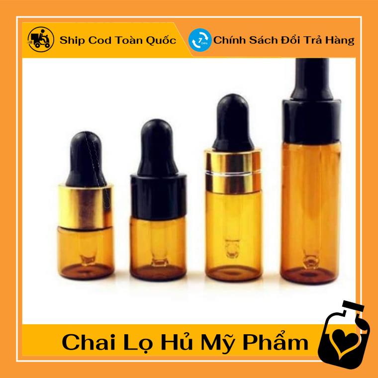 Lọ Chiết Serum ❤ TOP GIÁ RẺ ❤ [2ml/3ml/5ml] Lọ đựng tinh dầu thủy tinh mỏng chiết nước hoa