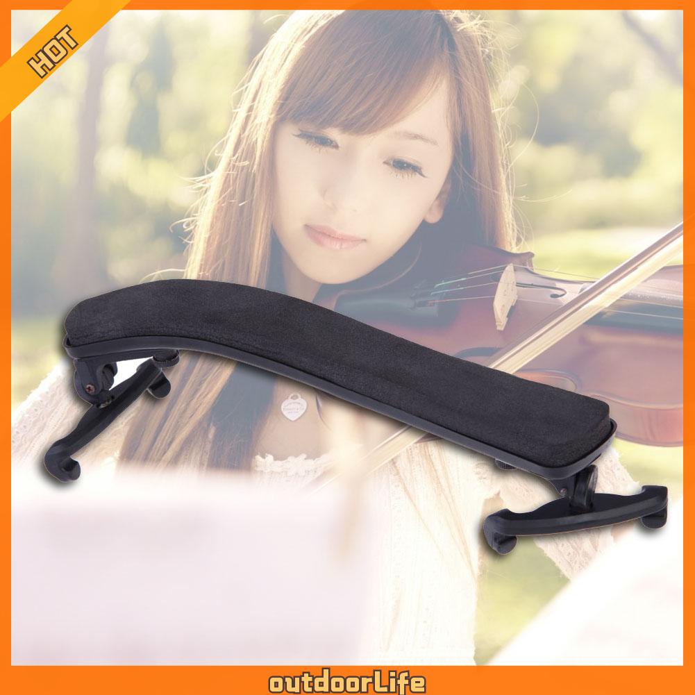 ❤Outdoorlife❤High Quality Mini Violin Shoulder Rest Fully Adjustable Black Support for Violin 3/4 4/4 1/2✿