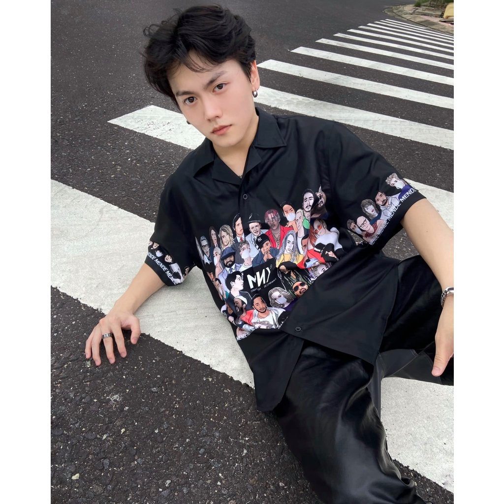 MENDE - Black Celeb Shirt - Áo sơ mi nam tay ngắn | BigBuy360 - bigbuy360.vn