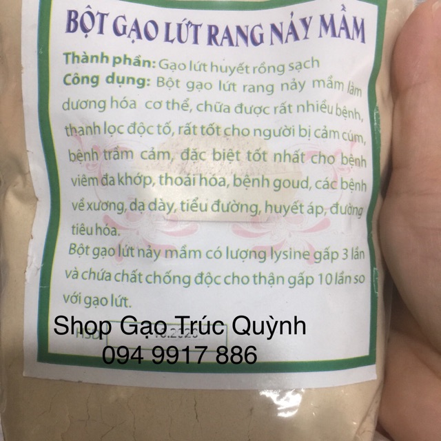 500gr Bột Gạo Lứt Rang Nảy Mầm