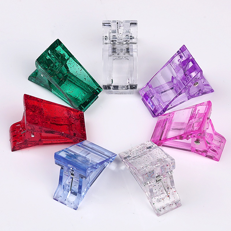 Kẹp nhựa acrylic UR SUGAR trong suốt nối dài móng tay