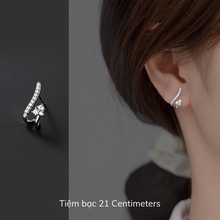 Khuyên tai bạc Glitter Bông tai bạc Tiệm bạc 21Centimeters