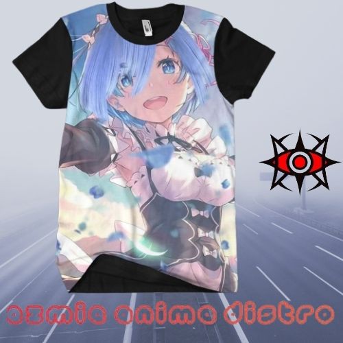 Áo thun in hình anime Re Zero Kara Rem 3D
