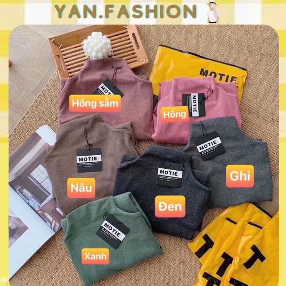 Áo Giữ Nhiệt Nữ Motie Cổ Lọ Hàng Quảng Châu Cao Cấp YAN.FASHION