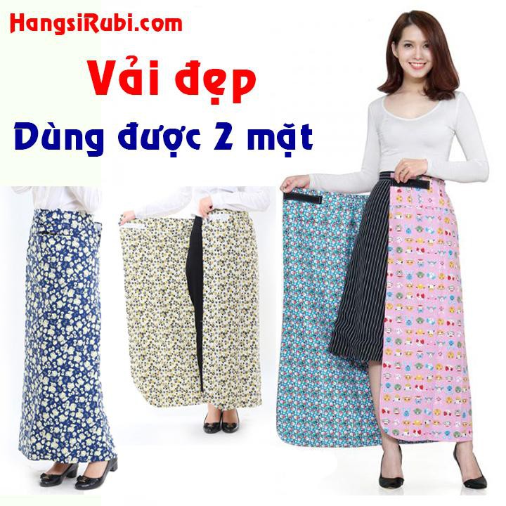 [GIÁ SỈ] [MUA HÀI LÒNG] Váy chống nắng Vải TỐT 2 Lớp - Dùng được 2 mặt- Có Túi - Màu ngẫu