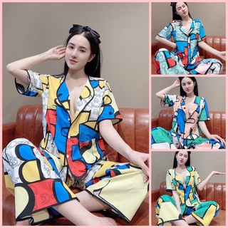 ✅ Siêu Xinh✅ Đồ ngủ lập thể quần dài✅ lụa 100d siêu mịn vải đẹp