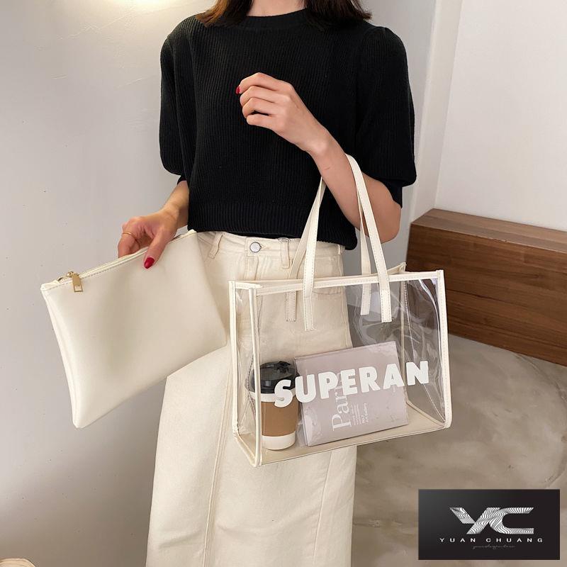 Túi Xách Cỡ Lớn Trong Suốt Thời Trang Mùa Hè Cho Nữ 2022
