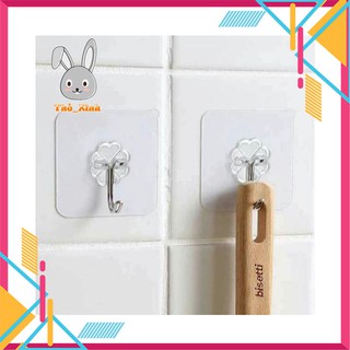 [FreeShip]Com Bo 10  MÓC NHỰA DÁN TƯỜNG CHỊU LỰC TRONG SUỐT